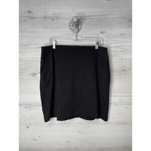 APT 9 Skirt Womens XL Black Pull On Pockets Versatile Stretch Casual Workwear